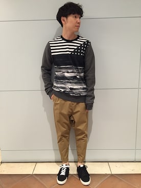 「yoshiokubo（ヨシオクボ）のアイテム」を使った、fujisakiさん（メンズ・172cm）の夏コーディネート