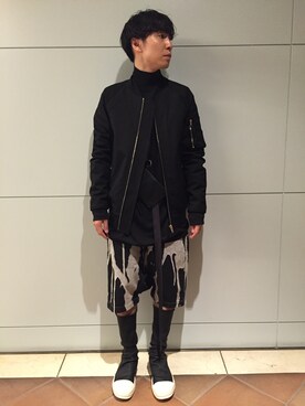「Rick Owens（リックオウエンス）のアイテム（財布/小物）」を使った、fujisakiさん（メンズ・172cm）の夏コーディネート