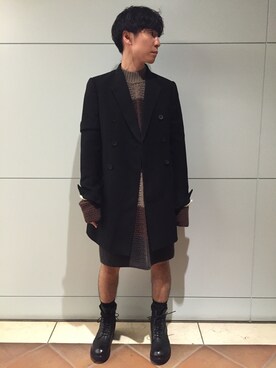 「Rick Owens（リックオウエンス）のアイテム（ジャケット/アウター）」を使った、fujisakiさん（メンズ・172cm）の夏コーディネート