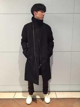 「Rick Owens（リックオウエンス）のアイテム（ジャケット/アウター）」を使った、fujisakiさん（メンズ・172cm）の夏コーディネート