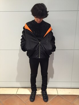 「JOHN LAWRENCE SULLIVAN（ジョンローレンスサリバン）のアイテム（ブルゾン）」を使った、fujisakiさん（メンズ・172cm）の秋コーディネート