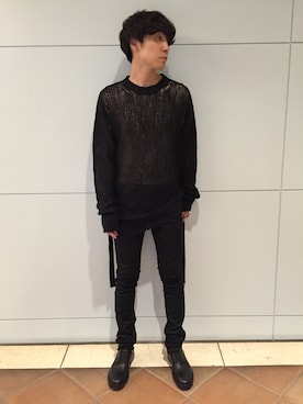 「LANVIN（ランバン）のアイテム」を使った、fujisakiさん（メンズ・172cm）の秋コーディネート