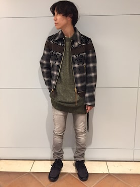 「MARCELO BURLON（マルセロ・バーロン）のアイテム」を使った、fujisakiさん（メンズ・172cm）の秋コーディネート