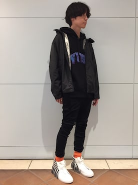 「doublet（ダブレット）のアイテム（ナイロンジャケット）」を使った、fujisakiさん（メンズ・172cm）の秋コーディネート