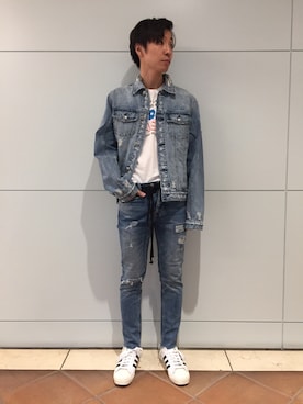 「KSUBI（スビ）のアイテム（ジャケット/アウター）」を使った、fujisakiさん（メンズ・172cm）の秋コーディネート