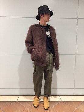 「AMBUSH（アンブッシュ）のアイテム」を使った、fujisakiさん（メンズ・172cm）の冬コーディネート