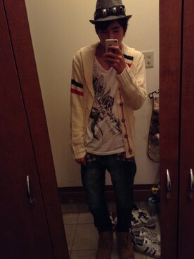 「アイテム（ブーツ）」を使った、クラモチさん（メンズ・176cm・10代）の秋コーディネート