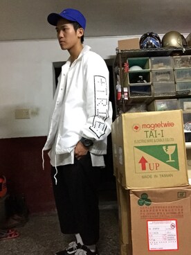 「FRESH.I.AM（フレッシュ.アイ.アム）のアイテム」を使った、吳さん（メンズ・168cm）の夏コーディネート