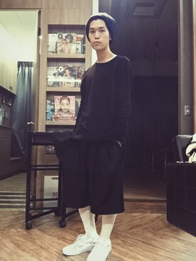 「IMMENSE（イメンス）のアイテム」を使った、吳さん（メンズ・168cm）の春コーディネート