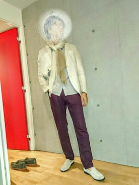 「g-stage（ジーステージ）のアイテム（テーラードジャケット）」を使った、Yujiさん（メンズ・178cm）の夏コーディネート