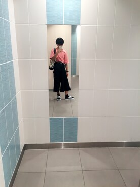 「アイテム（スカート、ブラック系）」を使った、hrknskwさん（メンズ・170cm）の秋コーディネート