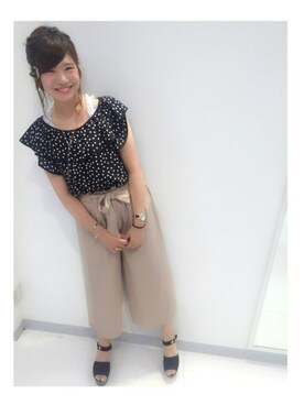 「アイテム（その他シューズ）」を使った、ま つ ゆ か ◡̈*さん（レディース・166cm・10代）の夏コーディネート