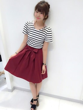 「アイテム（その他シューズ）」を使った、ま つ ゆ か ◡̈*さん（レディース・166cm・10代）の夏コーディネート