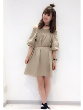 「アイテム（ワンピース/ドレス）」を使った、ま つ ゆ か ◡̈*さん（レディース・166cm・10代）の夏コーディネート