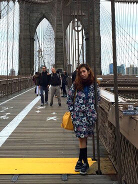 「UNKNOWN.（アンノウン）のアイテム（デニムジャケット）」を使った、Yeong Wai Fongさん（レディース・170cm）の秋コーディネート