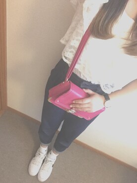 「NIKE（ナイキ）のNIKE/ナイキ グランドテラス 654495（スニーカー）」を使った、ねねさん（レディース・163cm）の夏コーディネート