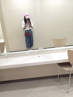 「NIKE（ナイキ）のNIKE/ナイキ グランドテラス 654495（スニーカー）」を使った、ねねさん（レディース・163cm）の夏コーディネート