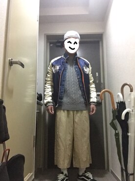 「VANQUISH（ヴァンキッシュ）のアイテム（その他アウター）」を使った、Gisさん（メンズ・165cm）の春コーディネート