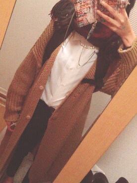 「DHOLIC（ディーホリック）のアイテム（その他アウター）」を使った、maoさん（レディース・165cm）の秋コーディネート