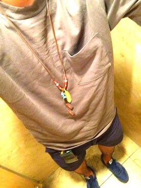 「Paul Smith（ポールスミス）のアイテム（キーケース/キーアクセサリー）」を使った、yuさん（メンズ・168cm）の夏コーディネート
