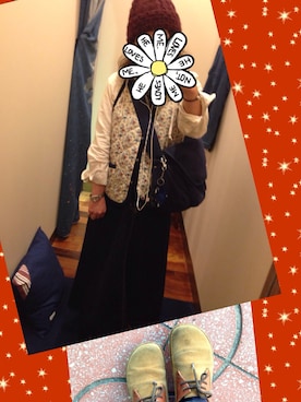 「アイテム（ベスト）」を使った、pirori421さん（レディース・153cm）の秋コーディネート