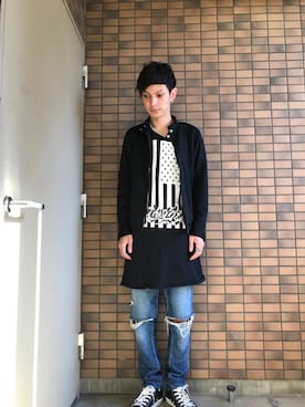 「LARRY（ラリー）のアイテム」を使った、ゆうやさん（メンズ・174cm）の秋コーディネート
