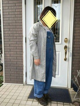 「アイテム（モカシン/デッキシューズ、ブラウン系）」を使った、まるこ○*さん（レディース・151cm）の春コーディネート