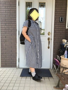 「ドレスシューズ」｜「アイテム（シャツワンピース）」を使った、まるこ○*さん（レディース・151cm）の夏コーディネート