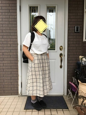 「ぽっちゃり、夏」｜「アイテム（その他）」を使った、まるこ○*さん（レディース・151cm）の夏コーディネート