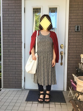 「ぽっちゃり、スキニーデニム」｜「アイテム（バッグ）」を使った、まるこ○*さん（レディース・151cm）の夏コーディネート