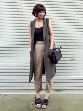 𝙔𝙐𝙆𝙄さん（レディース・161cm）の夏コーディネート