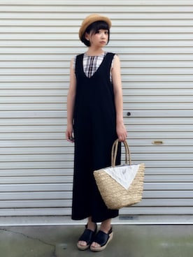 𝙔𝙐𝙆𝙄さん（レディース・161cm）の夏コーディネート