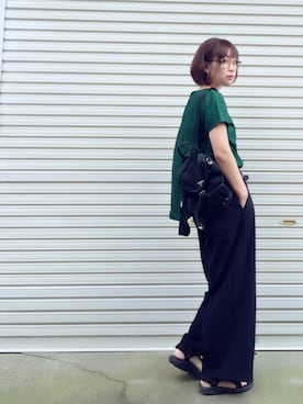 「SMELLY（スメリー）のアイテム（ピアス（両耳用））」を使った、𝙔𝙐𝙆𝙄さん（レディース・161cm）の秋コーディネート