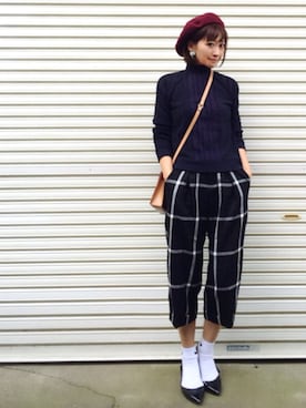 𝙔𝙐𝙆𝙄さん（レディース・161cm）の秋コーディネート