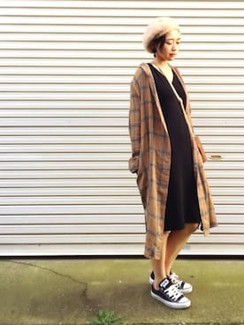 𝙔𝙐𝙆𝙄さん（レディース・161cm）の秋コーディネート