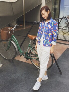 「JOYRICH」｜「アイテム（デニムジャケット）」を使った、Taluggyさん（レディース・165cm）の冬コーディネート