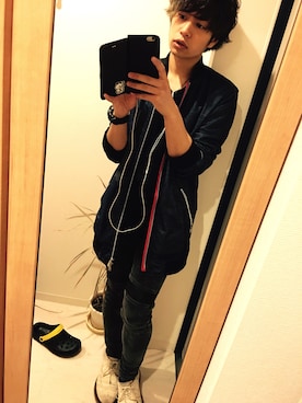 「ZARA MAN」｜「アイテム（ブルゾン）」を使った、hさん（メンズ・170cm）の秋コーディネート