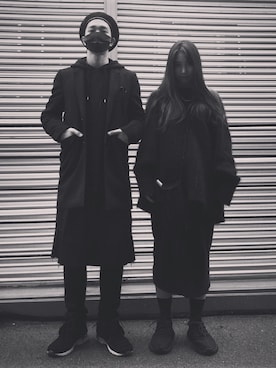 「UNDERCOVER（アンダーカバー）のアイテム（ピーコート）」を使った、WOOK / STYLISTさん（メンズ・170cm）の冬コーディネート