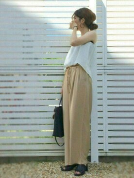 「Raisonne（レゾネ）のアイテム」を使った、miiimさん（レディース・159cm）の夏コーディネート