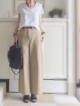 「Raisonne（レゾネ）のアイテム」を使った、miiimさん（レディース・159cm）の夏コーディネート