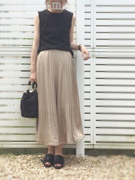 「Raisonne（レゾネ）のアイテム」を使った、miiimさん（レディース・159cm）の夏コーディネート