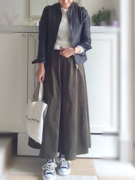 「nitca（ニトカ）のアイテム（ジャケット/アウター）」を使った、miiimさん（レディース・159cm）の秋コーディネート