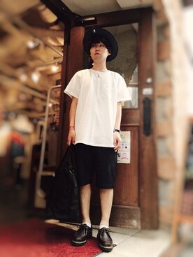 「JOEY FACTORY（ジョーイファクトリー）のアイテム（パンツ）」を使った、unionさん（メンズ・170cm）の夏コーディネート