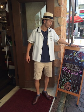 「JOEY FACTORY（ジョーイファクトリー）のアイテム（パンツ）」を使った、unionさん（メンズ・181cm）の夏コーディネート