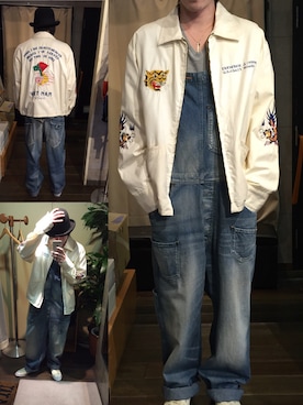 「東洋エンタープライズ（トーヨーエンタープライズ）のアイテム（ミリタリージャケット）」を使った、unionさん（メンズ・175cm）の春コーディネート