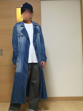 「MIHARAYASUHIRO（ミハラヤスヒロ）のアイテム（その他アウター）」を使った、わさん（メンズ・172cm）の春コーディネート