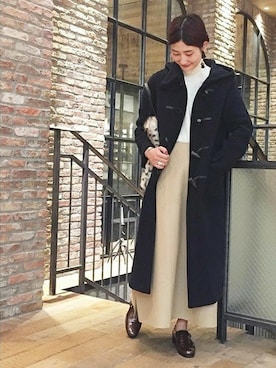 Fujiwara Shokoさん（レディース・162cm）の冬コーディネート