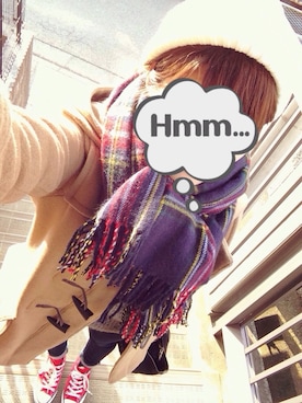 「e.m.（イーエム）のアイテム」を使った、CHIKYAさん（レディース・156cm）の冬コーディネート