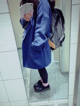 「マーチン女子」｜「アイテム（その他アウター）」を使った、こっちゃんさん（レディース・151cm）の冬コーディネート