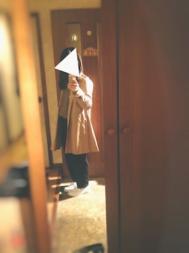 「archives（アルシーヴ）のアイテム（スラックス）」を使った、__kkkkさん（レディース・152cm）の冬コーディネート